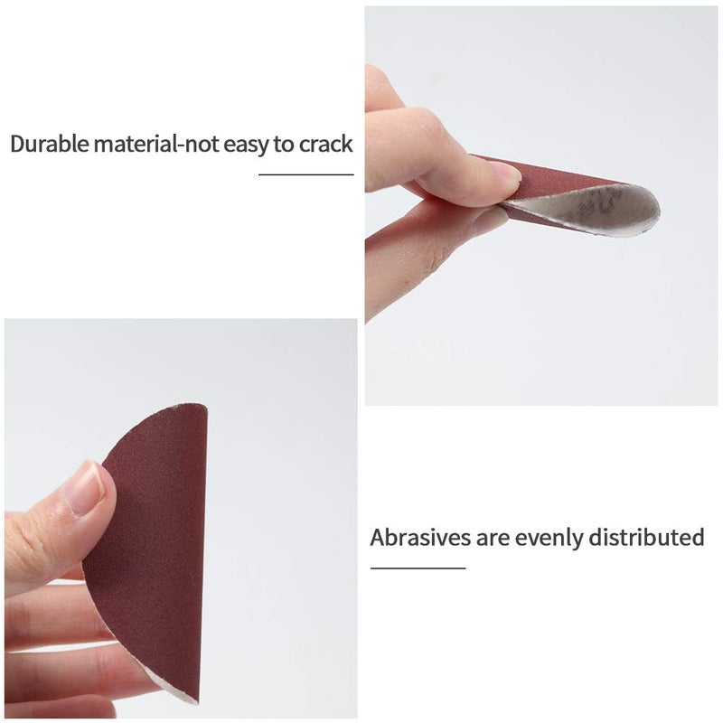 SPEEDWOX Hook and Loop Sanding Discs 100pcs 3 Inch 240 Grit Sandpaper for Wood Drill Grinder Rotary Tools No Hole - Image 3